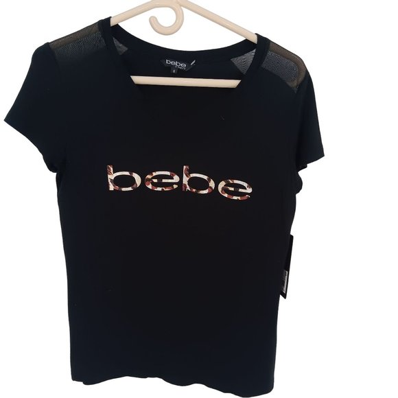 BEBE SPORT SMALL BLACK TOP - Picture 1 of 6